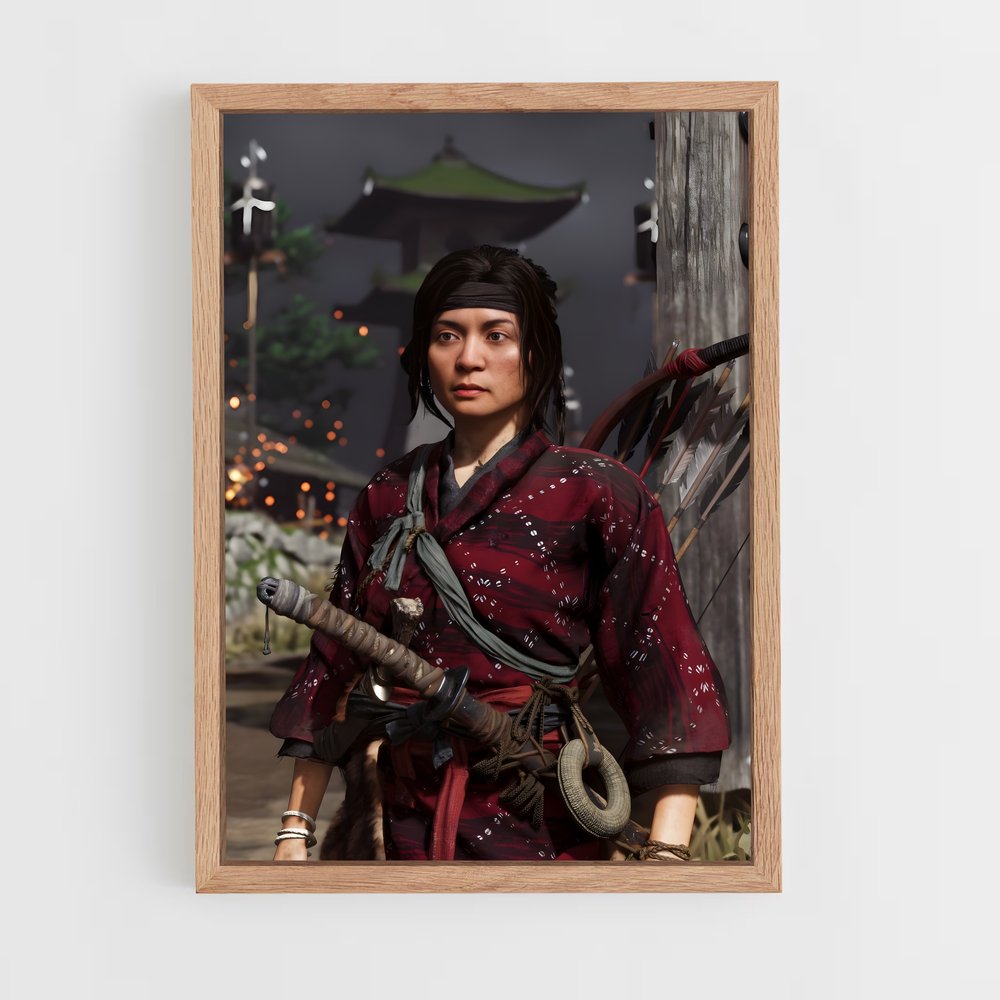 Poster L'Épée de Tsushima – affiche Ghost of tsushima (vue 4)